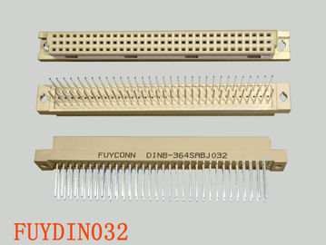 PCB Straight DIN 41612 موصل 3 صفوف 64Pin الصف الأوسط فارغ