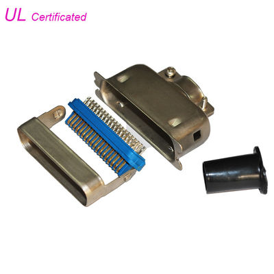 Centronic 14 24 36 50Pin Plug Solder 180 ° Cable Outlet Hard Type Connector with Matel Hood