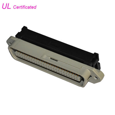 Easy and Soft 50 Pin Centronic Solder Male Connector With Cable Clip Certificated UL