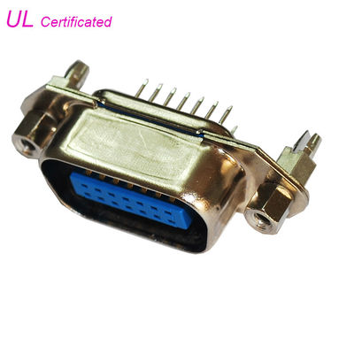 Centronic 14 Pin Straight Angle ذكر PCB Connector 24pin 36pin 50pin with Hex Head Nut