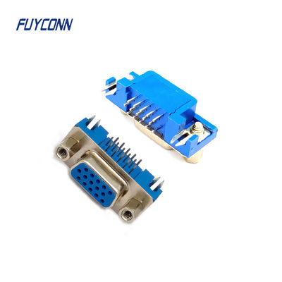 15Pin High Density D-sub Connectors PCB الزاوية اليمنى HD DB Connector الإناث