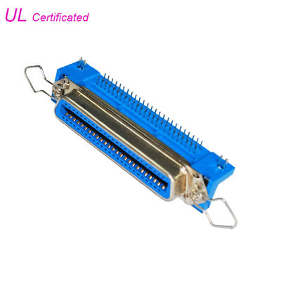 Centronic 50 Pin R / A PCB Female Connector with Bail Clip and Board Lock معتمد UL