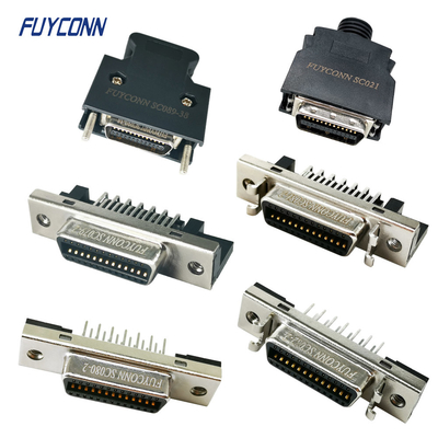 26pin MDR Connector الإناث / الذكور 1.27mm النحاس المصفوف بالذهب SCSI Connector