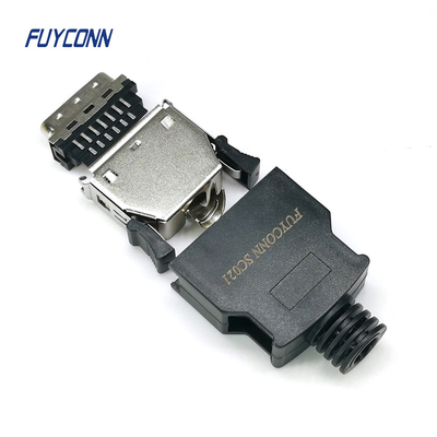 26pin MDR Connector الإناث / الذكور 1.27mm النحاس المصفوف بالذهب SCSI Connector