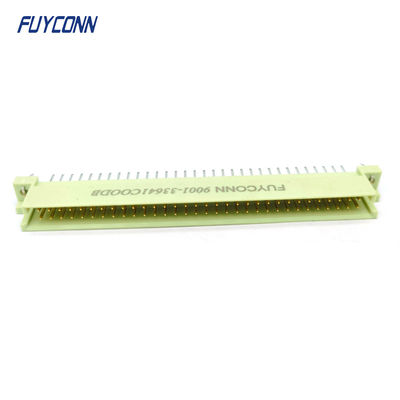 DIN41612 وصلة الذكور 64Pin PCB مستقيم 2 صفوف 2 * 32pin Eurocard Connector W / Harpoon