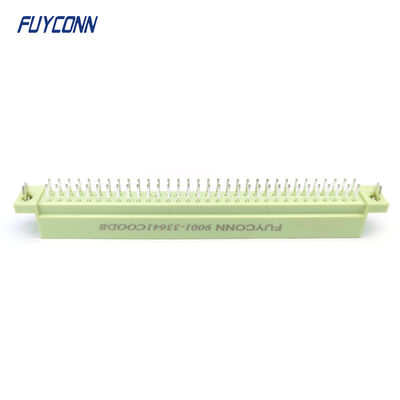 DIN41612 وصلة الذكور 64Pin PCB مستقيم 2 صفوف 2 * 32pin Eurocard Connector W / Harpoon