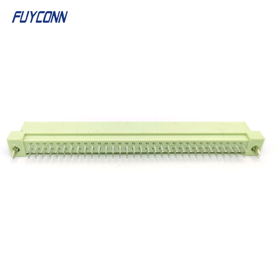 DIN41612 وصلة الذكور 64Pin PCB مستقيم 2 صفوف 2 * 32pin Eurocard Connector W / Harpoon