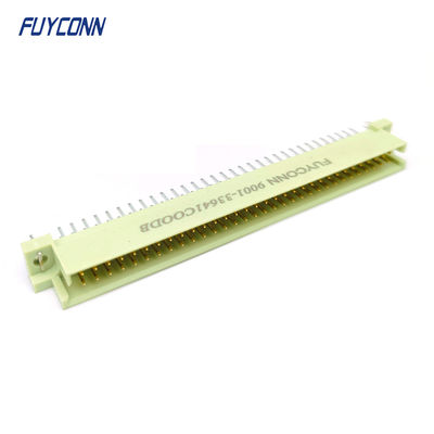 DIN41612 وصلة الذكور 64Pin PCB مستقيم 2 صفوف 2 * 32pin Eurocard Connector W / Harpoon