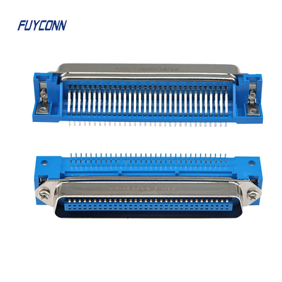 DIP Socket 64 Pin Mini Centronics Connector ذكر PCB الزاوية اليمنى