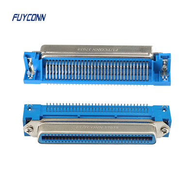 64 دبوس DIP Centronics أنثى موصل PCB الزاوية اليمنى مع قفل اللوحة