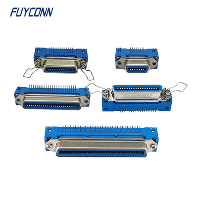 PCB الزاوية اليمنى أنثى Centronics موصل 14pin 24pin 36pin 50pin 64pin