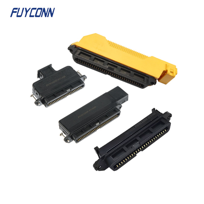 أنثى Centronic 50 64 Ways IDC RJ21 Tyco Connector مع غطاء بلاستيكي