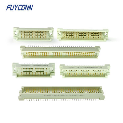 30pin 48pin 96pin 3 Rows DIN 41612 موصل ذكر عمودي PCB Eurocard
