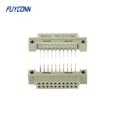 220S DIN41612 موصل أنثى 2x10P 20pin الزاوية اليمنى PCB