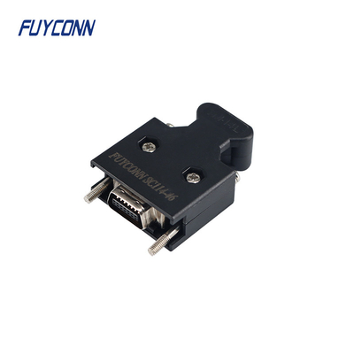14 دبوس نوع اللحيم موصل كابل SCSI MDR Mini D Ribbon I / O Connector