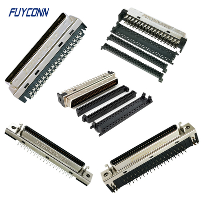 68pin SCSI MDR Connector PCB Solder Cup IDC Crimp 1.27mm نوع CN