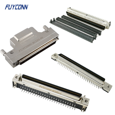100Pin SCSI MDR Connector PCB Solder Cup IDC Crimp 1.27ملم
