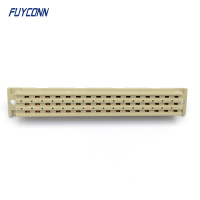 48Pin الطاقة DIN41612 وصلة للوحات الكهربائية الأنثوية مستقيمة 3 * 16pin 5.08mm Pitch
