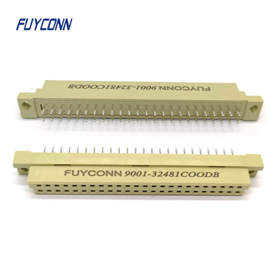 9001 DIN 41612 رابط PCB عمودي 2 صف 2 * 22P 48P 248 إمرأة 41612 رابط