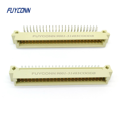 48 دبوس DIN 41612 رابط PCB زاوية 2 صفوف الذكور 2 * 24 دبوس 48 دبوس 9001 رابط