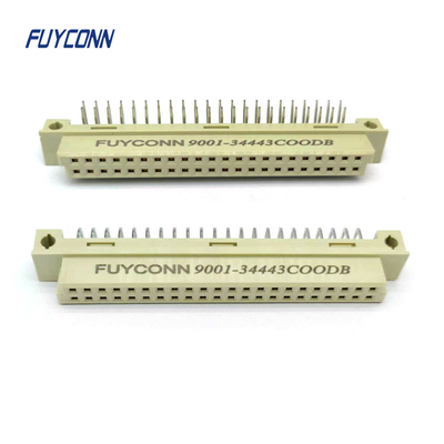 2 صفوف 44 دبوس DIN 41612 رابط PCB زاوية إمرأة 2 * 22P 244S يورو كارد رابط 2.54mm Pitch