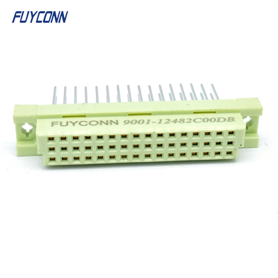 15mm 48Pin DIN41612 رابط 3صفوف مباشرة PCB الأنثى 348 DIN 41612 رابط