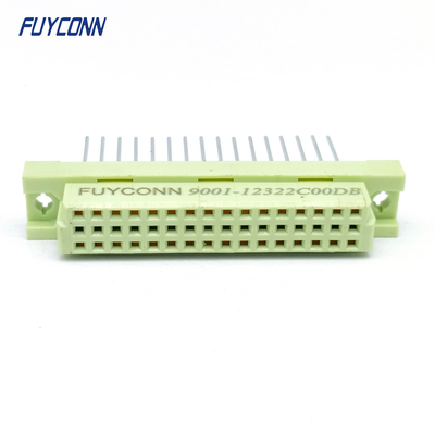 17mm 32Pin DIN41612 رابط 3 صفوف مباشرة PCB الأنثى 332 DIN 41612 رابط