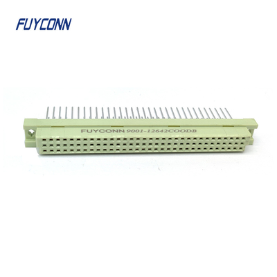 25mm DIN41612 رابط 3صفوف 64Pin نساء مستقيم PCB 364 DIN 41612 رابط