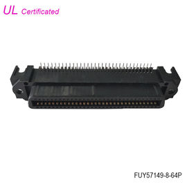 الزاوية اليمنى PCB 64 Pin Centronics أنثى موصل 32 زوجًا بدون غلاف