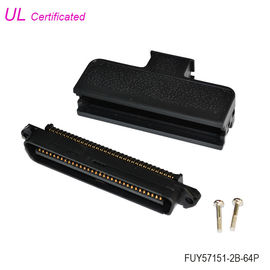 TYCO 180 درجة 64Pin RJ21 Centronic ذكر موصل IDC مع غطاء بلاستيكي