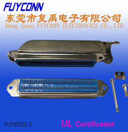أنثى لحام 64 دبوس Centronics موصل 2.16mm ptich 32 زوجا بطل موصل مع غطاء محرك السيارة