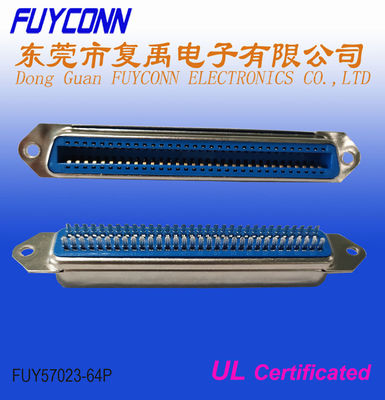 64 دبوس أنثى موصل Centronics 32 زوجا نوع اللحام