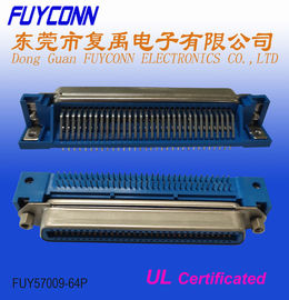 PCB الزاوية اليمنى 64 دبوس Centronics أنثى موصل 32 زوجا