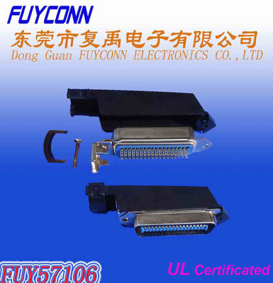 ذكر موصل Centronic نوع 36pin لحام مع غطاء بلاستيكي 90 درجة