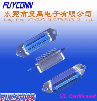 50 دبوس Centronic اللحيم ذكر DDK موصل معتمد UL 2.16mm الملعب