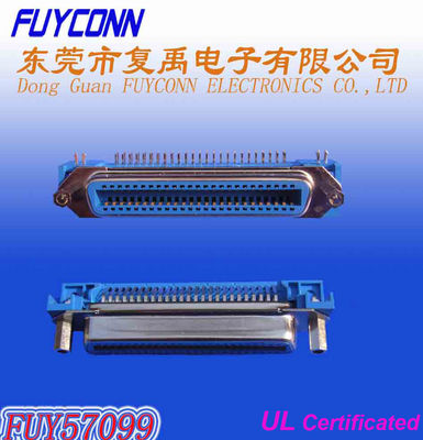 14 24 36 50Pin Centronic Champ PCB DIP Type الزاوية اليمنى موصل أنثى معكوس مع قفل اللوحة