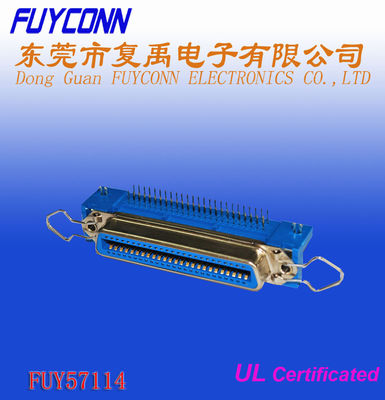 موصل أنثى 50 Pin Centronic PCB Right Angel مع مشبك بكفالة وقفل لوحة