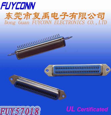 50 دبوس Centronic PCB مستقيم موصل أنثى معتمد UL 2.16mm الملعب