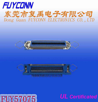 14 24 36 50 دبوس Centronic PCB الزاوية اليمنى موصل وعاء أنثى بطلاء مع مزلاج زنبركي معتمد من UL