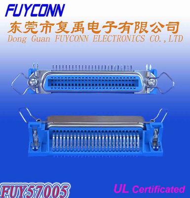 14 دبوس Centronic PCB R / A أنثى موصل مع مقاطع بكفالة 2.16mm الملعب