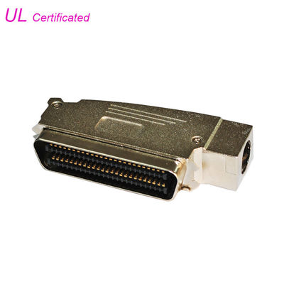 Amphenol 957 100Pin Plug IDC Male Connector مع غطاء من الزنك لإدخال الكابلات الجانبية