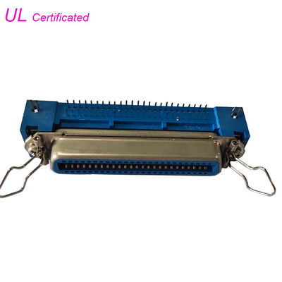 50 دبوس Centronic Champ PCB موصل أنثوي بزاوية قائمة مع مزلاج srping