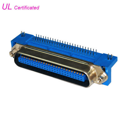 50 دبوس Centronic PCB موصل ذكر الزاوية اليمنى مع جاك المسمار وقفل المجلس