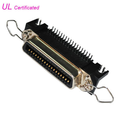 36 دبوس Centronic PCB موصل أنثوي بزاوية قائمة مع مزلاج زنبركي