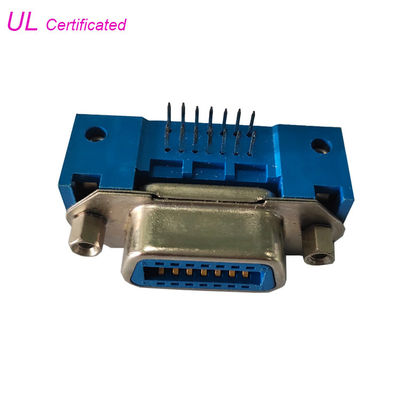 Centronic 50 36 24 14 Pin الزاوية اليمنى موصل ثنائي الفينيل متعدد الكلور بطل الأنثى مع خيط برغي