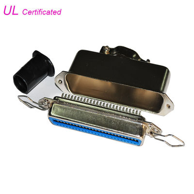 36 دبوس DDK أنثى Centronic Solder مخرج كابل 180 درجة مع غطاء معدني