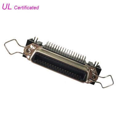 14 24 36 50 دبوس Centronic PCB الزاوية اليمنى موصل أنثى وعاء مع مشبك الكفالة وقفل المجلس