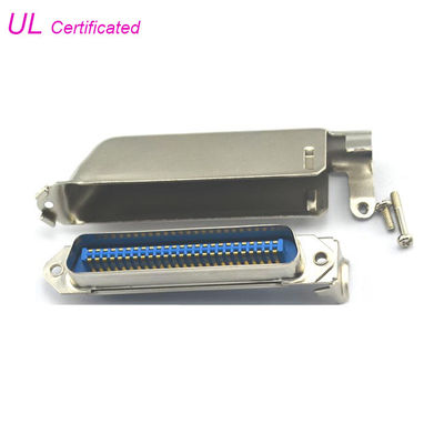57 CN Series 50pin Solder Solder Male Connector with L Shape Metal Hood
