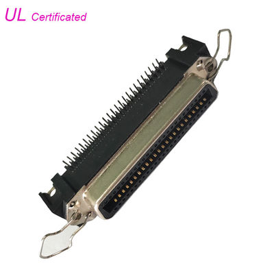 50 دبوس Centronic PCB الزاوية اليمنى موصل أنثى مع مزلاج الربيع وقفل المجلس