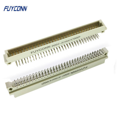 2.54mm 2 صفوف PCB الزاوية اليمنى 2 * 32P 64 دبوس ذكر 41612 موصل اليورو